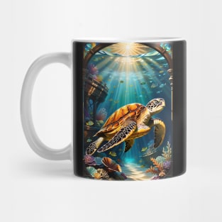 Shipwreck Framed Sea Turtle Mug